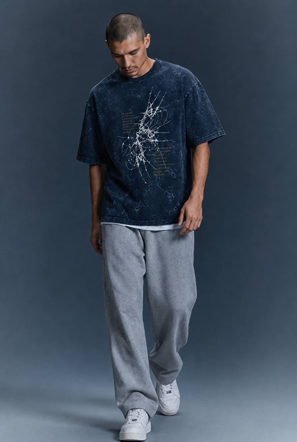“I KNOW YOU” Acid Washed Oversized Tee