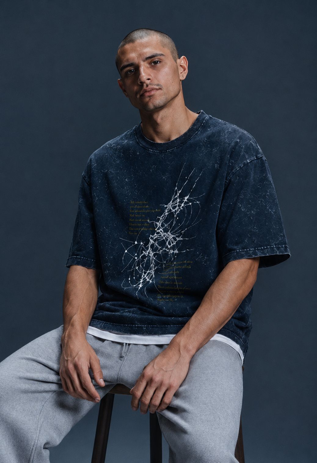 “I KNOW YOU” Acid Washed Oversized Tee