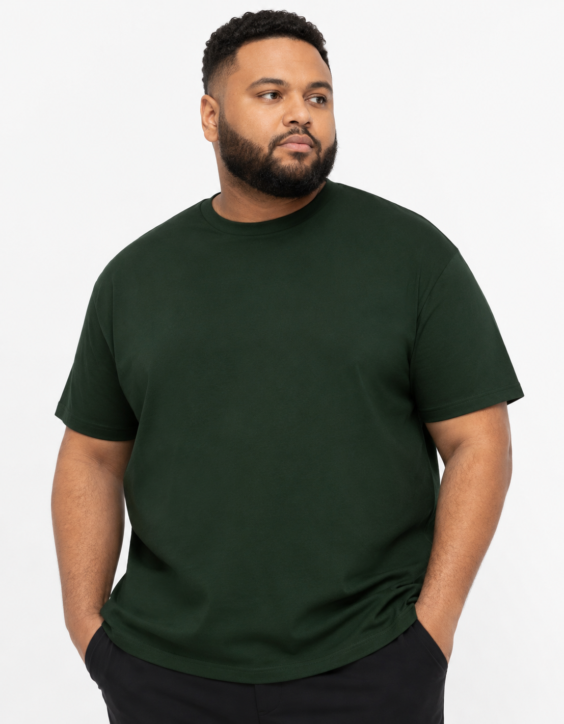 "BASICS+" Plus Size Classic Crew T-Shirt