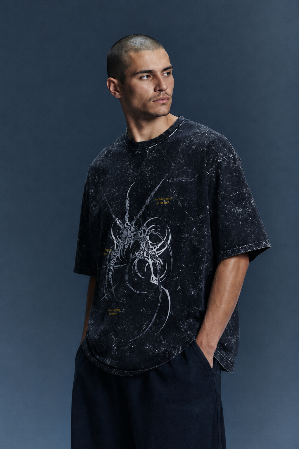 “MUSK” Acid Washed Oversized Tee